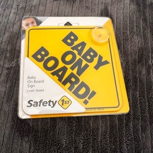 Safety 1st Baby On Board Sign